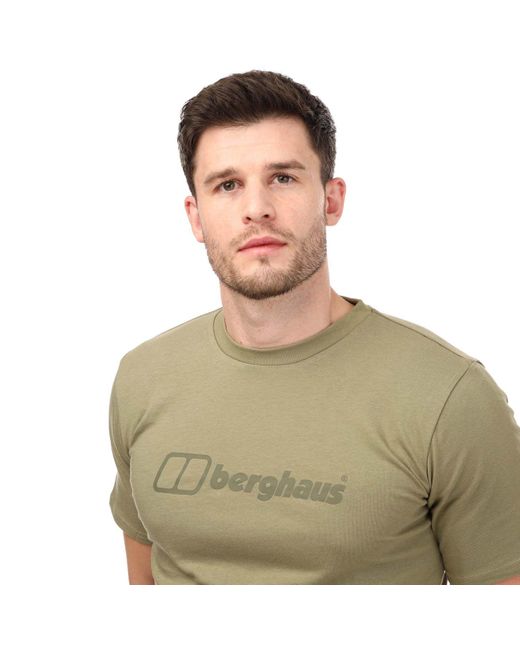 Berghaus Green Organic Big Logo Colour T-shirt for men