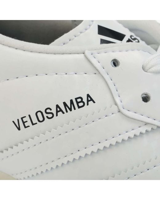 Adidas White Velosamba Vegan Cycling Shoes for men