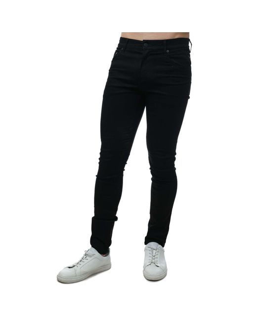 Replay Black Hyperflex Stretch Denim Jeans for men