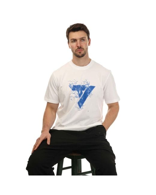 Adidas White Trae Hc Graphic T-shirt for men