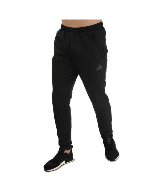 Adidas Black Train Essentials Track Pants for men
