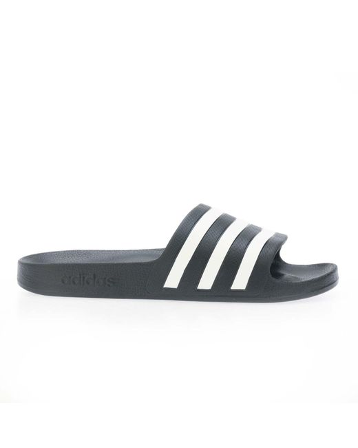 Adidas Gray Adilette Aqua Slide Sandals for men