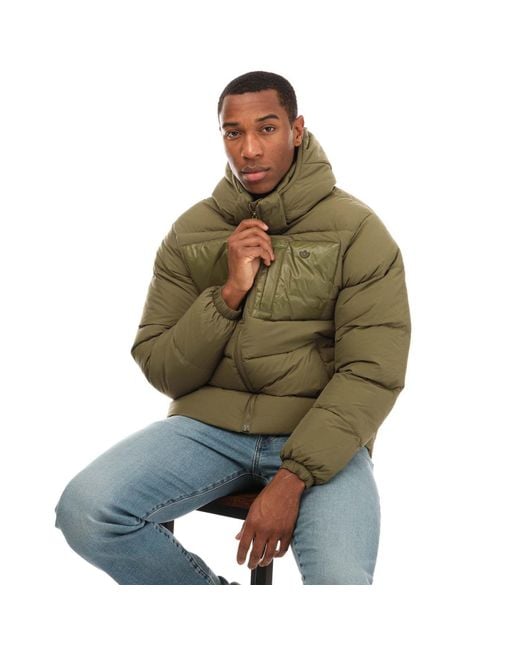 Adidas Originals Green Down Regen Hooded Puffer Jacket for men