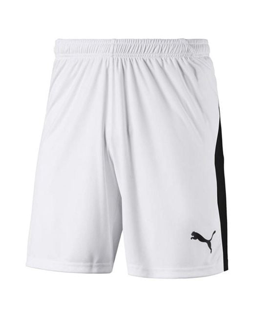 PUMA White Liga Shorts for men