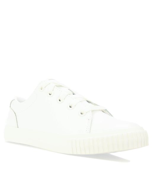 Timberland White Skyla Bay Leather Oxford Trainers