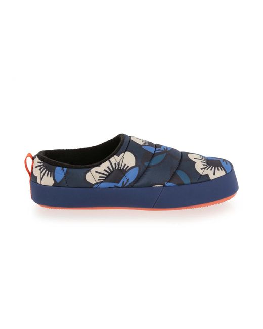 Regatta Blue Orla Kiely Tent Mule Quilted Slippers
