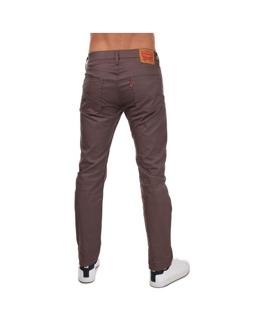 Levi's Brown 502 Tapered Jeans for men