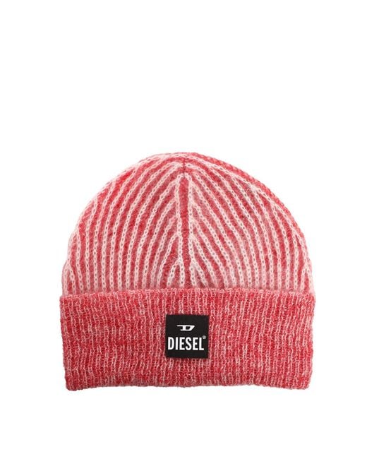 DIESEL Red K-Edro-Mohair Hat for men