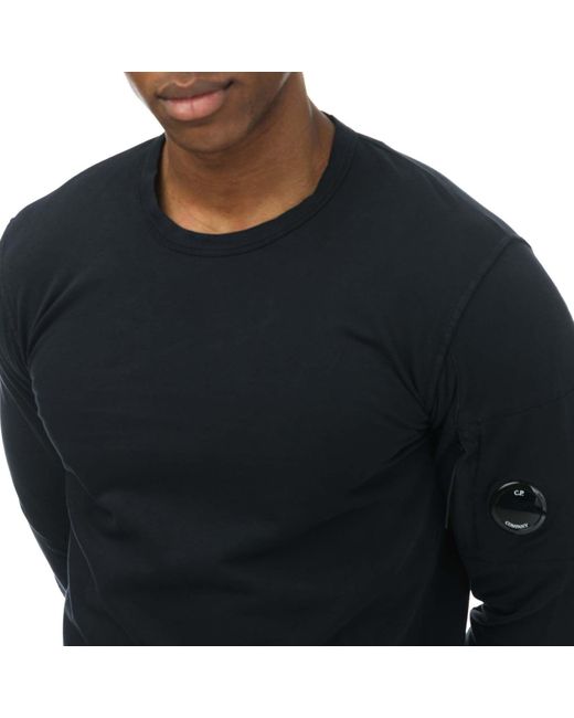 C P Company Black Light Fleece Sweatshirt for men