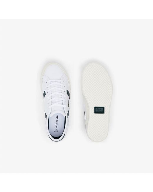 Lacoste White Sideline Pro Trainers