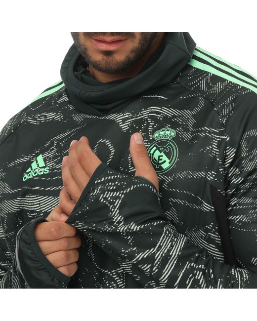 Adidas Green Real Madrid Condivo 22 Pro Warm Top for men