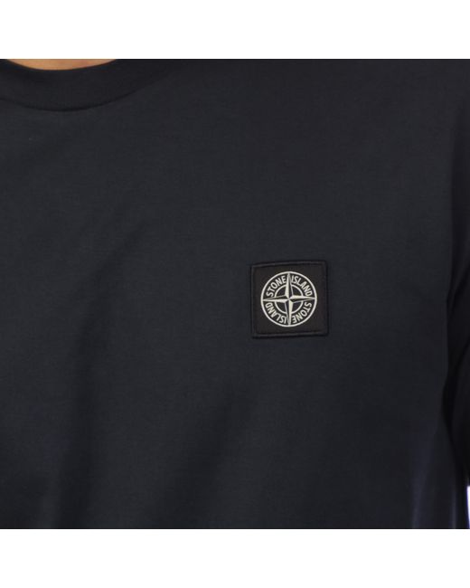 Stone Island Black 60/2 Cotton Jersey Slim-Fit T-Shirt for men
