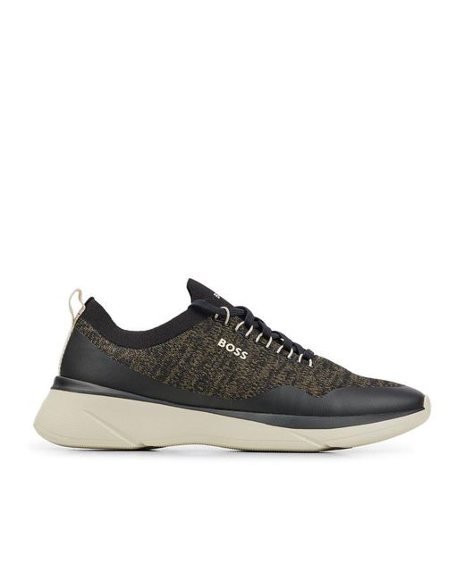 Boss Black Dean Run Trainers Size 6 for men