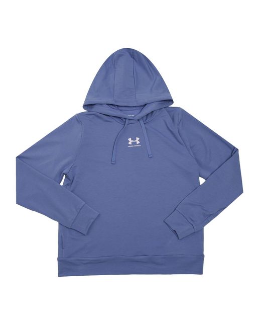 Under Armour Blue Rival Terry Hoodie
