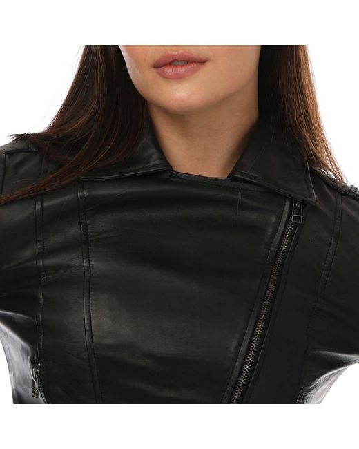 Elle Black Armin Leather Jacket