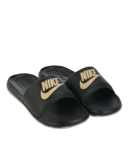 Nike Black Victori Sliders for men