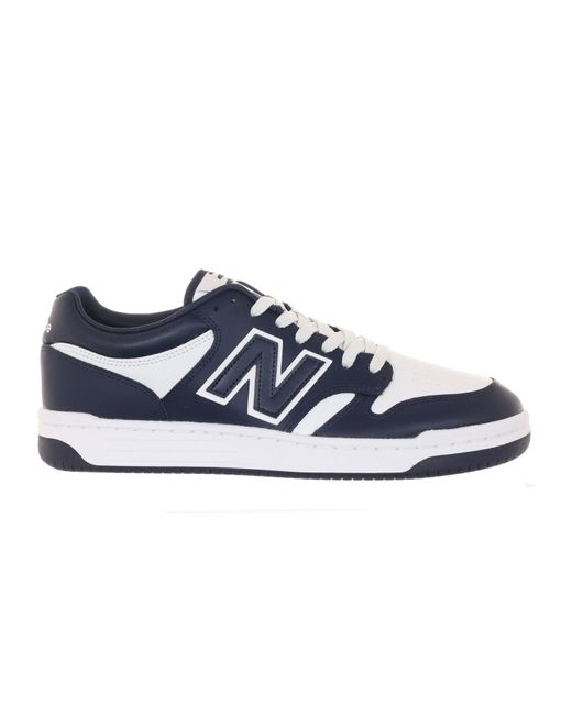 New Balance Blue 480 Shoes White/navy for men