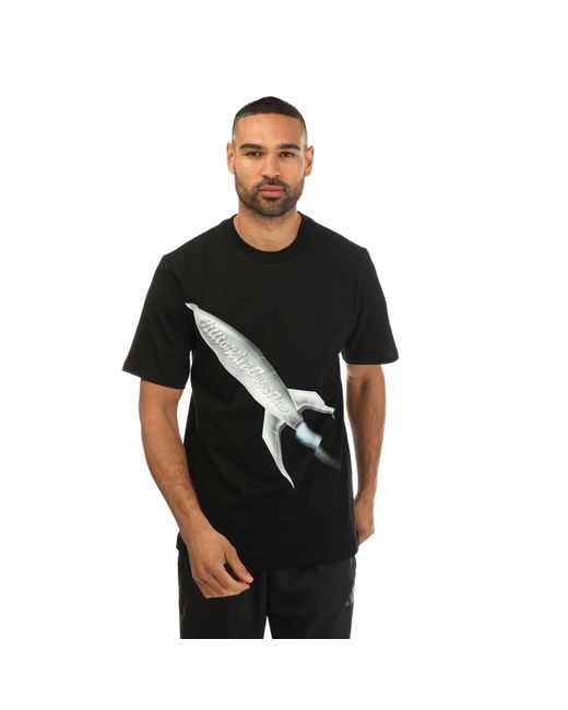 BBCICECREAM Black Rocket T-shirt for men
