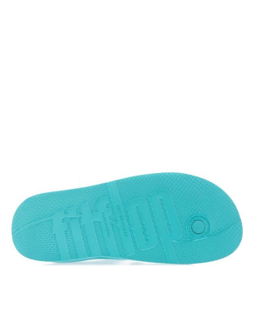 Fitflop Blue Iqushion Adjustable Buckle Flip-flops