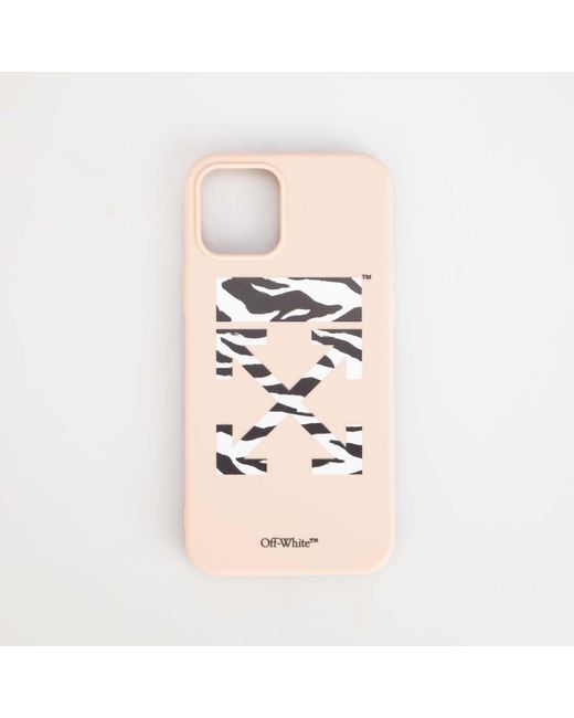 Off-White c/o Virgil Abloh Pink Zebra Iphone 12 Pro Case