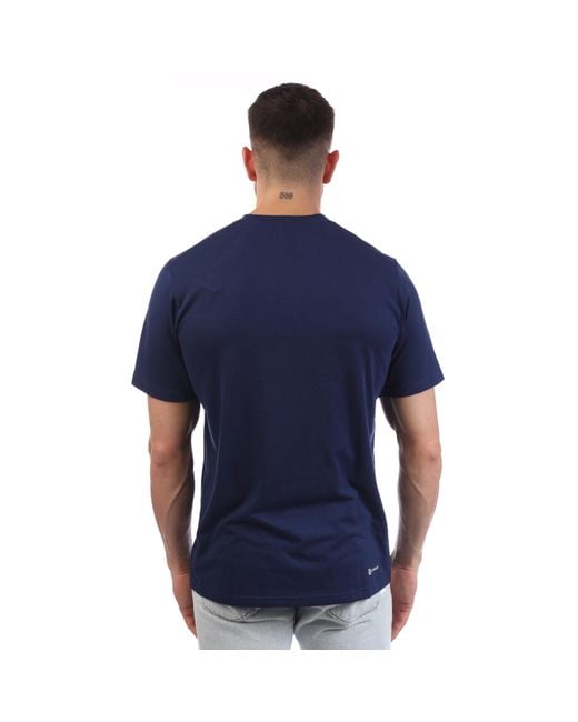 Adidas Blue Train Essentials Comfort Training T-Shirt for men
