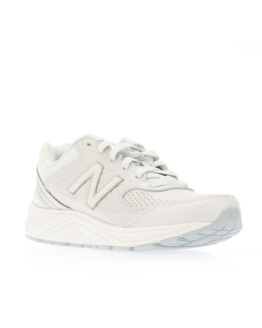 New Balance White 840v2 Walking Shoes B Width
