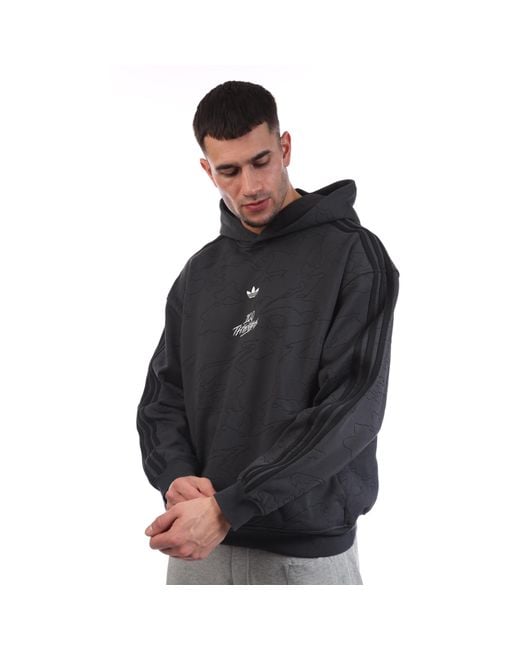 Adidas Originals Black 100 Thieves Hoody for men