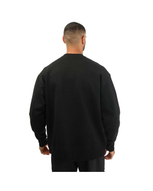 Y-3 Black Graphic Crewneck Sweatshirt for men