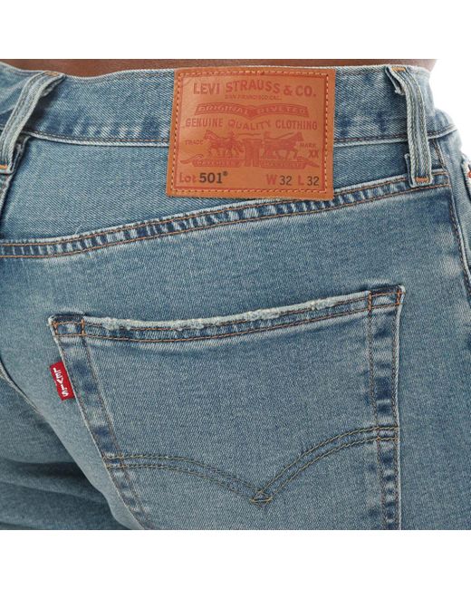 Levi's Blue 501 Original Ironwood Jeans for men