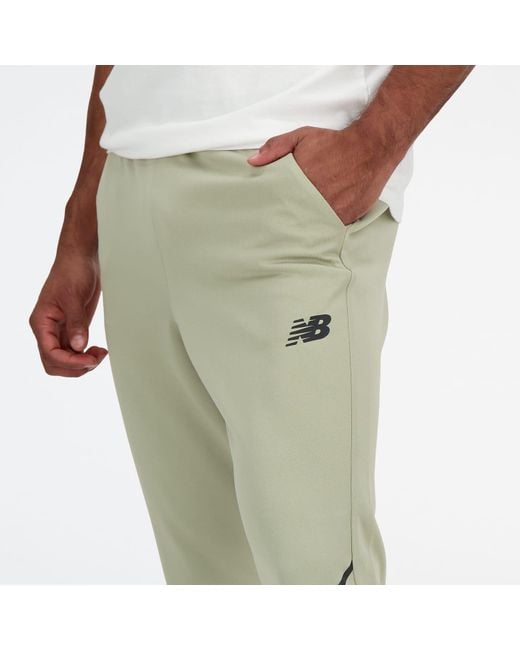 New Balance Green Tenacity Knit Training Pants for men