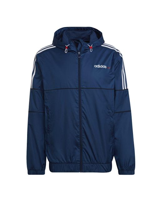 Adidas Originals Blue Itasca 20 Windbreaker Jacket for men