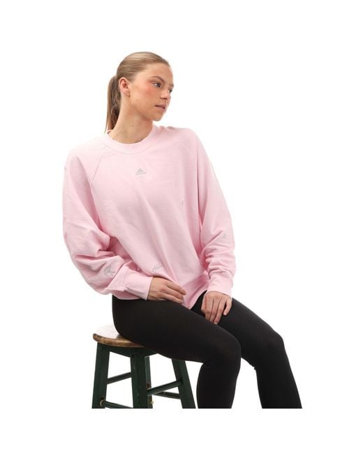 Adidas Pink Bluv Q1 Sweatshirt