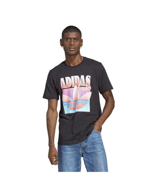 adidas Originals Key City London Brand T Shirt in Black for Men Lyst UK