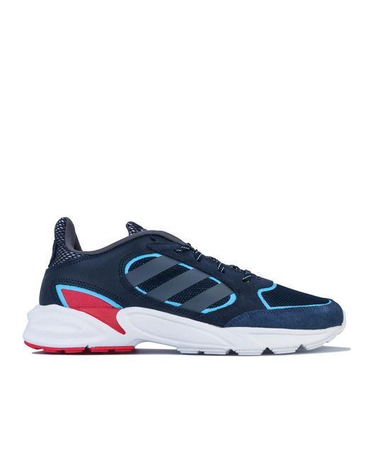 adidas Leather 90s Valasion Trainers in Blue for Men - Lyst