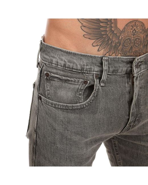 Levi's Gray 512 Slim Taper Little Love Jeans for men