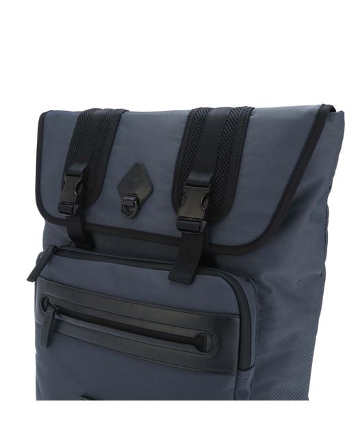 Ted Baker Blue Komute Recycled Twill Backpack for men