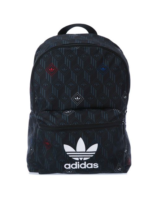 Adidas Originals Black Monogram Backpack for men