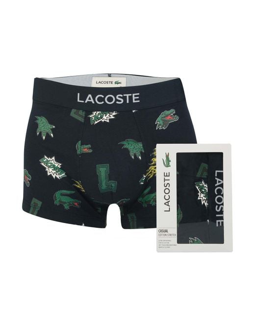 Lacoste Blue Holiday Organic Cotton Trunks for men