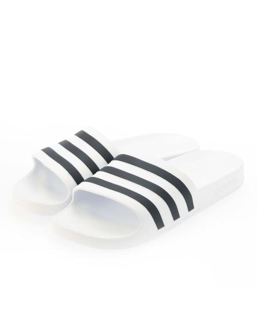 Adidas Blue Adilette Aqua Slide Sandals for men