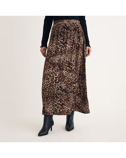 Nobody's Child Brown Nobodys Leopard Print Maxi Skirt