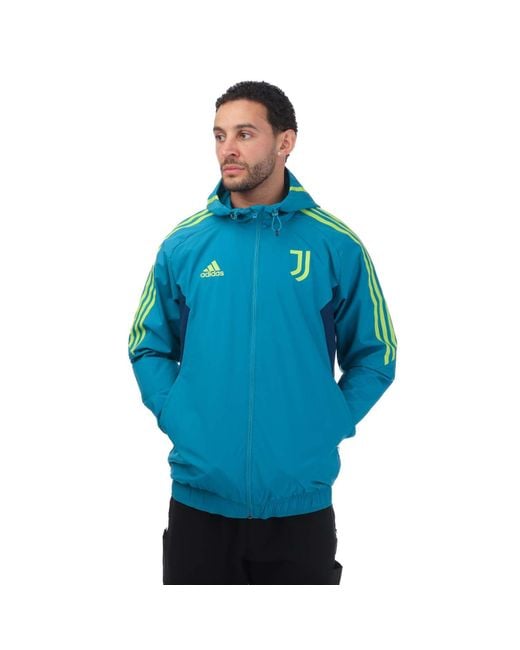 Adidas Blue Juventus 2022/23 All Weather Jacket for men