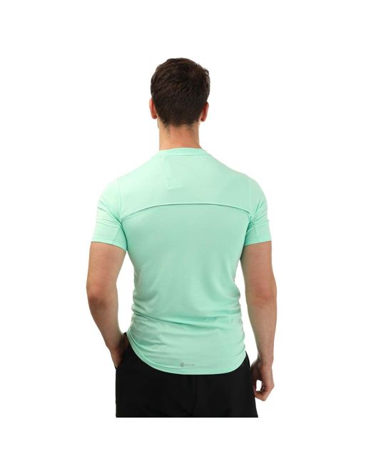 Adidas Green Designed For Training Heat Rdy T-shirt for men