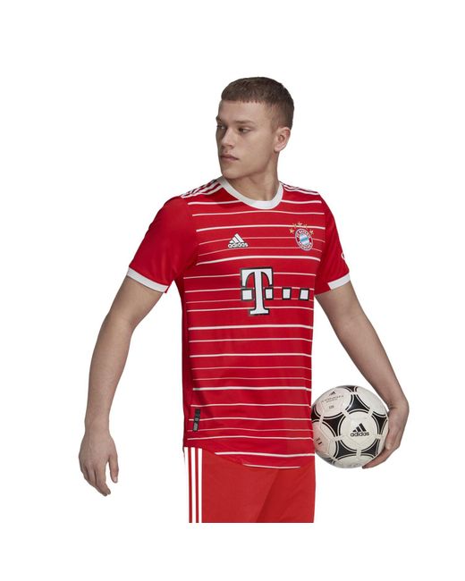 Adidas Red Bayern Munich 2022/23 Home Jersey for men