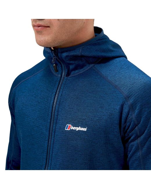 Berghaus Blue Urban Spitzer Hooded Fleece Jacket for men