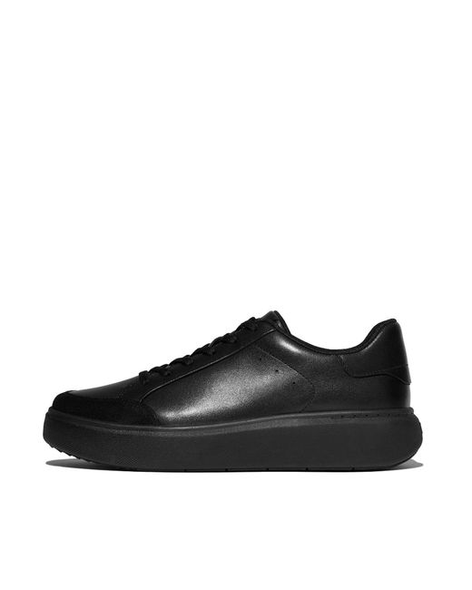 Fitflop Black Women Rtg Leather/suede Trainers Leather/suede/pu (faux Leather)