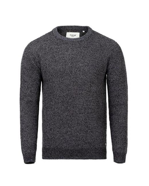 Firetrap Gray 2col Knitted Sweatshirt for men