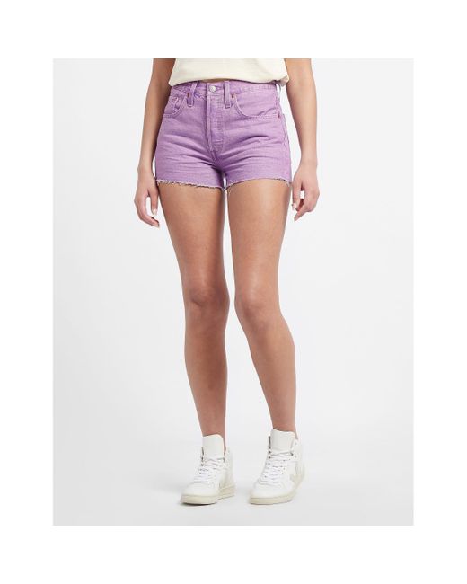 Levi's Purple 501 Original Shorts