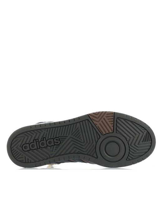Adidas Brown Hoops 3.0 Mid Winterized Trainers for men