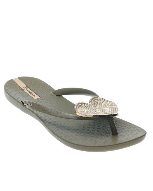 Ipanema Gray Maxi Heart Sandals