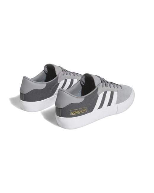 Adidas Originals Gray Suede Matchbreak Sneakers for men